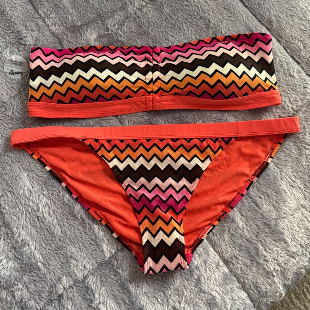 Old Navy Chevron Strapless Bikini